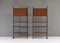 Italian Wall Units or Room Dividers in Teak and Brass, 1950, Set of 2, Image 6