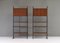 Italienische Wandregale oder Raumteiler aus Teak & Messing, 1950, 2 . Set 6