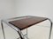 Functionalist Chrome & Wood Side Table, 1950s, Image 7