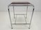 Functionalist Chrome & Wood Side Table, 1950s 2