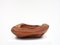 Large Vintage French Sculptural Solid Wooden Bowl, Image 4