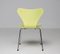 Chaises Série Seven Modèle 3107 Citron Vert par Arne Jacobsen, Set de 6 2