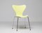 Chaises Série Seven Modèle 3107 Citron Vert par Arne Jacobsen, Set de 6 7