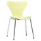 Sedie nr. 3107 serie Seven color limone di Arne Jacobsen, set di 6, Immagine 1