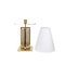 Italian Table Lamps in Glass Clear and Gold Brass, Set of 2 5