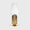 Italian Table Lamps in Glass Clear and Gold Brass, Set of 2 2