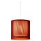 Lampe à Suspension Moaré Ms Rouge et Blanche par Antoni Arola 1