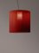 Red Moaré X Pendant Lamp by Antoni Arola 2