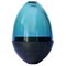 Blaugrün und Messing Patina Hommage an Faberge Jewellery Egg Vase von Pia Wüstenberg 1