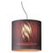 Grey and Red Moaré Lm Pendant Lamp by Antoni Arola, Image 1
