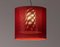 Red Moaré Lm Pendant Lamp by Antoni Arola, Image 3