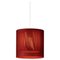 Red Moaré Ms Pendant Lamp by Antoni Arola, Image 1