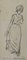 Pierre Georges Jeanniot, Woman, Original Drawing, Early 20th-Century 1