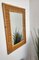 Espejo francés estilo Riviera francés Mid-Century de bambú y ratán de Dal Vera, años 70, Imagen 3