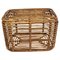 Italian French Riviera Style Bamboo & Rattan Basket Container from Dal Vera, 1970s, Image 1