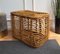 Italian French Riviera Style Bamboo & Rattan Basket Container from Dal Vera, 1970s 4