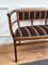 20th Century Italian Upholstered Carved Wood Hallway Bench 4