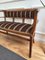 20th Century Italian Upholstered Carved Wood Hallway Bench 6