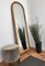 Espejo italiano estilo Riviera francés de bambú y ratán, años 60, Imagen 2