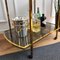 Italian Two-Tier Brass and Glass Bar Cart with Dark Glass Top by Milo Baughman, 1960s 6