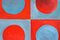Natalia Roman, habitación roja con azulejos, 2022, acrílico sobre papel de acuarela, Imagen 4