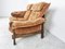 Brutalist Stained Oak Sofa, 1960s 6