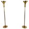 Italian Brass Floor Lamps, 1970s, Set of 2 1