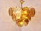 Mid-Century Glass Disk Chandelier, 1970s, Image 3