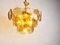 Mid-Century Glass Disk Chandelier, 1970s, Image 6
