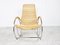 Vintage Chrome and Wicker Rocking Chair, 1970s 5