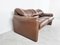 Leather Maralunga Sofa by Vico Magistretti for Cassina, Image 7