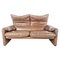 Leather Maralunga Sofa by Vico Magistretti for Cassina, Image 1