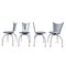 Post Modern Metal Dining Chairs, 1990s, Set of 4 1