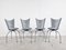 Post Modern Metal Dining Chairs, 1990s, Set of 4 6