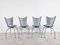 Post Modern Metal Dining Chairs, 1990s, Set of 4, Image 6