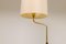 Lampadaire Mid-Century en Laiton et Cuir de Falkenbergs Belysning, Suède, 1960s 5