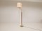 Mid-Century Brass and Leather Floor Lamp from Falkenbergs Belysning, Sweden, 1960s, Image 2