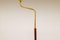 Mid-Century Brass and Leather Floor Lamp from Falkenbergs Belysning, Sweden, 1960s 8