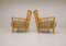 Art Deco Swedish Grace Sheepskin Lounge Chairs, 1940s 10