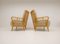 Art Deco Swedish Grace Sheepskin Lounge Chairs, 1940s 11
