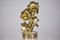 Brass Flower Table Lamp by Maison Jansen 12