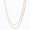 White Cultured Pearls Double Row Necklace, 1970s 15