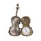 Violin-Shaped Pocket Watch in Silver Case, St. Petersburg, 1870s, Image 1