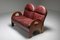 Walnut and Leather Arcata 2-Seater Sofa by Gae Aulenti for Poltronova, 1968 2