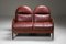 Walnut and Leather Arcata 2-Seater Sofa by Gae Aulenti for Poltronova, 1968 4