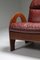 Walnuss und Leder Arcata 2-Sitzer Sofa von Gae Aulenti für Poltronova, 1968 10