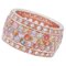 Bague en Or Rose 14 Carats avec Saphirs et Diamants 1