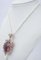 14 Karat Rose Gold and Silver Pendant Necklace with Pearls, Amethyst, Emeralds and Diamonds 3