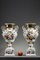 Paris Porcelain Vases with Floral Decoration, Set of 2 2