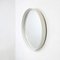 Miroir Mural Rond en Bois Blanc, Italie, 1980s 3